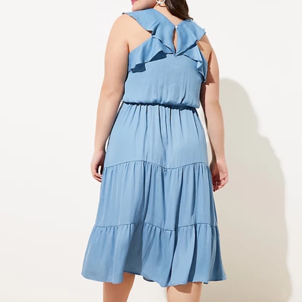 LOFT Plus Ruffle Tiered Skirt Dress - Picture 4 of 7